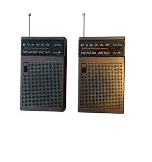 Vintage General Electric GE Handheld AM/FM Portable Pocket Radio Model 7-2582G